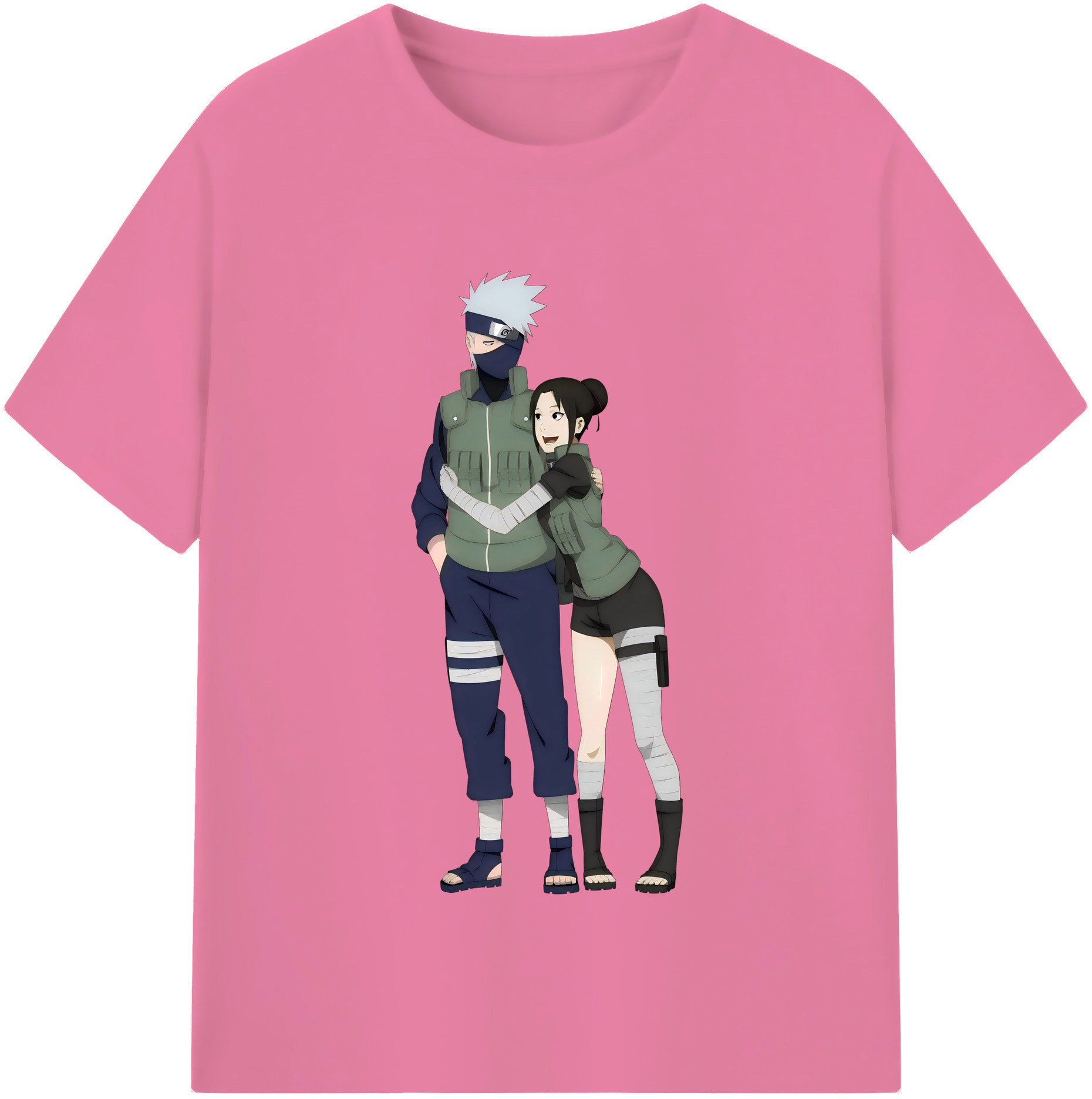 （画像用） NARUTO -ナルト- はたけ カカシ Hatake Kakashi 綿100％半袖Tシャツ（フロントプリント）